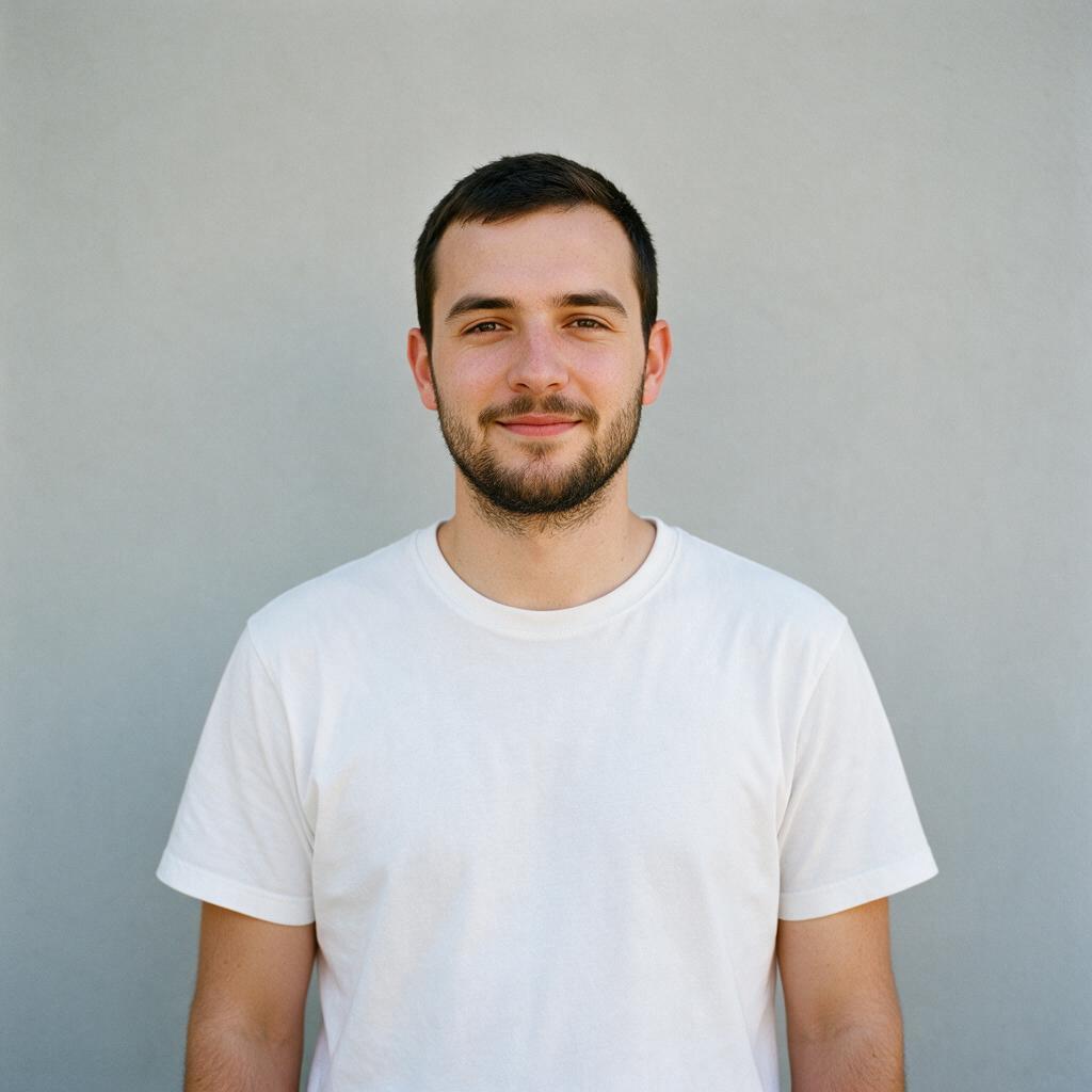Example portrait, left (AI-generated)